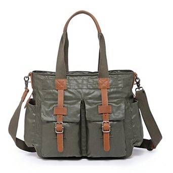 Tsd Brand Urban Light Coated Canvas Tote Bag