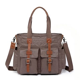 Tsd Brand Urban Light Coated Canvas Tote Bag