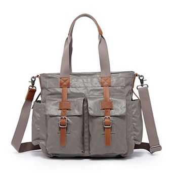Tsd Brand Urban Light Coated Canvas Tote Bag