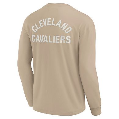 Unisex Fanatics Signature Khaki Cleveland Cavaliers Elements Super Soft Long Sleeve T-Shirt