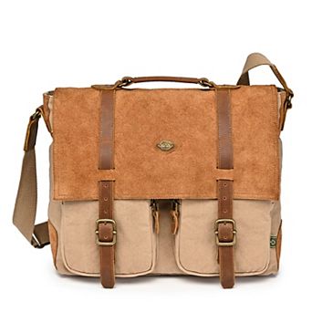 Tsd Brand Valley Oak Leather Messenger