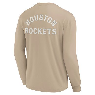 Unisex Fanatics Signature Khaki Houston Rockets Elements Super Soft Long Sleeve T-Shirt