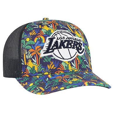 Men's '47 Navy Los Angeles Lakers Jungle Trucker Adjustable Hat
