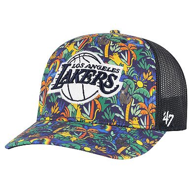 Men's '47 Navy Los Angeles Lakers Jungle Trucker Adjustable Hat