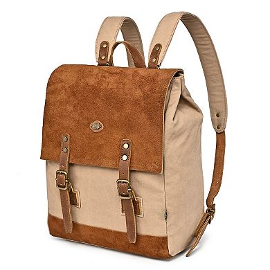 Tsd Brand Valley Oak Suede Backpack