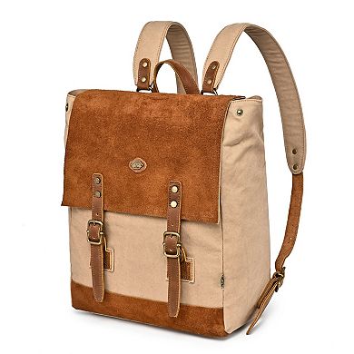 Tsd Brand Valley Oak Suede Backpack