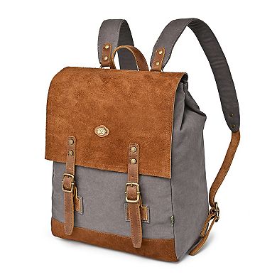 Tsd Brand Valley Oak Suede Backpack