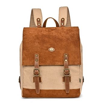 Tsd Brand Valley Oak Suede Backpack