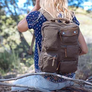 Tsd Brand Ridge Valley Canvas Backpack