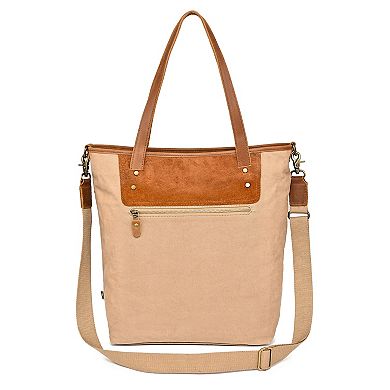 Tsd Brand Valley Oak Convertible Suede Tote