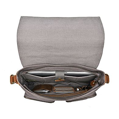 Tsd Brand Valley Oak Leather Messenger