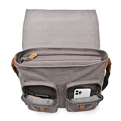 Tsd Brand Valley Oak Leather Messenger