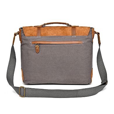 Tsd Brand Valley Oak Leather Messenger