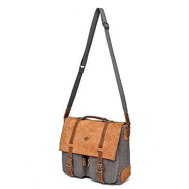 Tsd Brand Valley Oak Leather Messenger