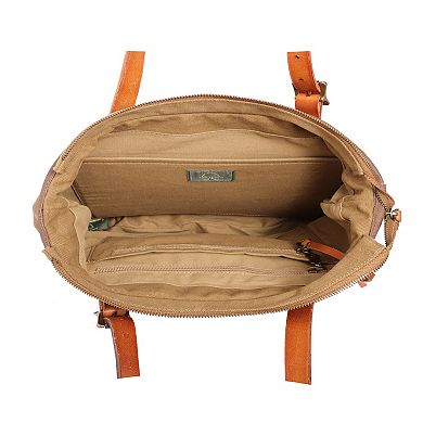 Tsd Brand Redwood Suede Tote