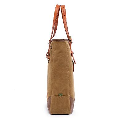 Tsd Brand Redwood Suede Tote