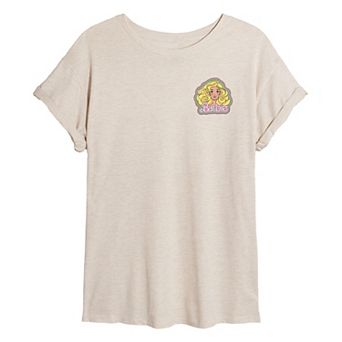 Juniors' Barbie® 70s Oversized Graphic Tee