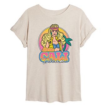 Juniors' Barbie® Cali Dream Oversized Graphic Tee