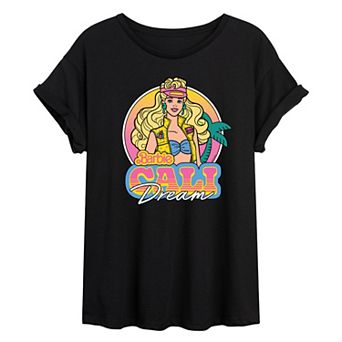 Juniors' Barbie® Cali Dream Oversized Graphic Tee