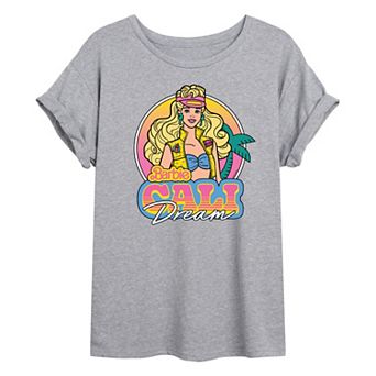 Juniors' Barbie® Cali Dream Oversized Graphic Tee