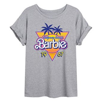 Juniors' Barbie® California Dream Oversized Graphic Tee
