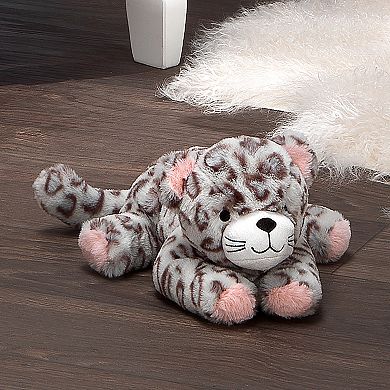 Lambs & Ivy Happy Jungle Plush Leopard Stuffed Animal Toy - Pink/gray - Cleo