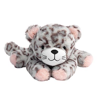 Lambs & Ivy Happy Jungle Plush Leopard Stuffed Animal Toy - Pink/gray - Cleo