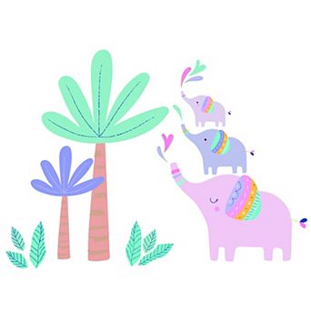Bedtime Originals Elephant Dreams Colorful Tree Wall Decals / Stickers