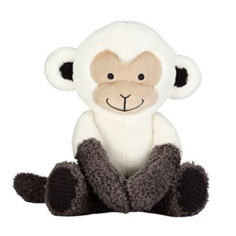 Lambs & Ivy Jungle Party White/gray Plush Monkey Stuffed Animal Toy - Charlie