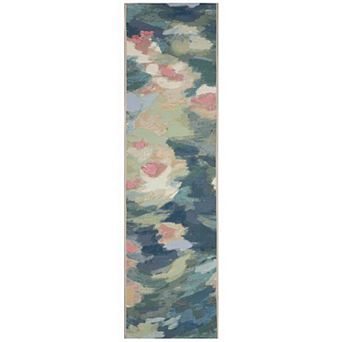 Liora Manne Marina Watercolor Pond Indoor Outdoor Area Rug