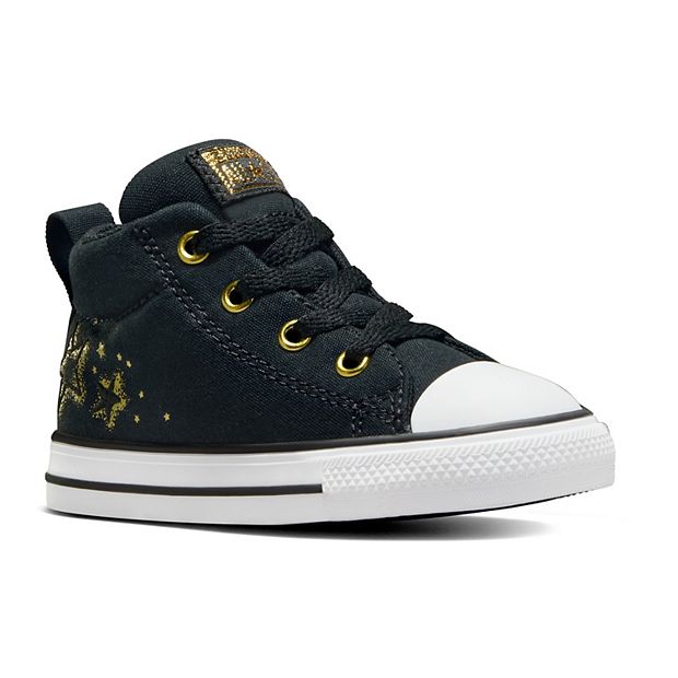 Kids gold high top converse online