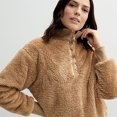 Women's Sonoma Goods For Life® Cozy Quarter Zip Pullover