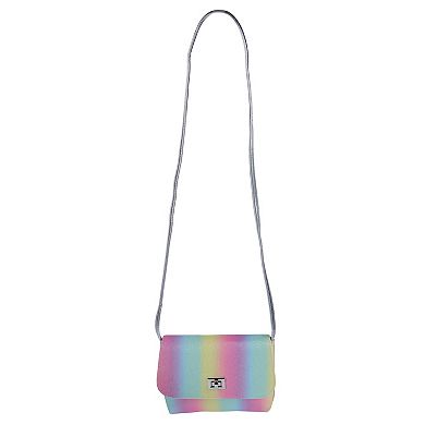 Girls Elli by Capelli Rainbow Fine Glitter Crossbody Bag