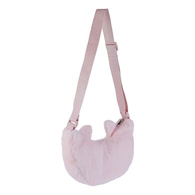 Girls Elli by Capelli Cat Faux-Fur Crescent Bag