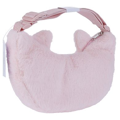 Girls Elli by Capelli Cat Faux-Fur Crescent Bag
