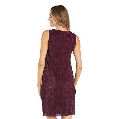 Women's R&M Richards 2-Piece Glitter Dress & Jacket Set