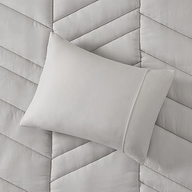 Intelligent Design Alden Quilted Chevron Comforter Set