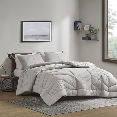 Intelligent Design Alden Quilted Chevron Comforter Set