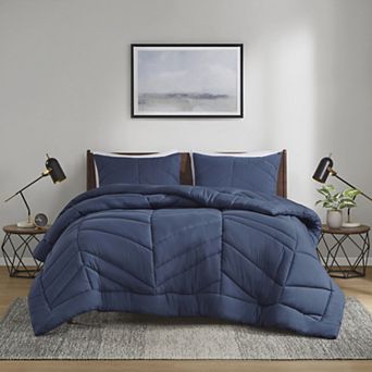 Intelligent Design Alden Quilted Chevron Comforter Set