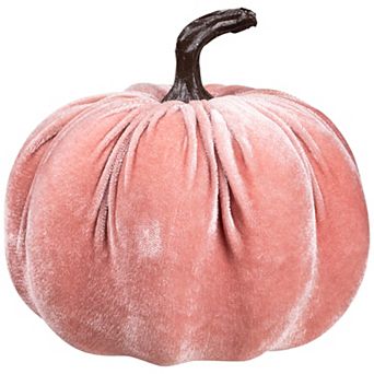 Northlight Pink Velour Pumpkin Fall Harvest Decoration