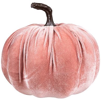 Northlight Pink Velour Pumpkin Fall Harvest Decoration