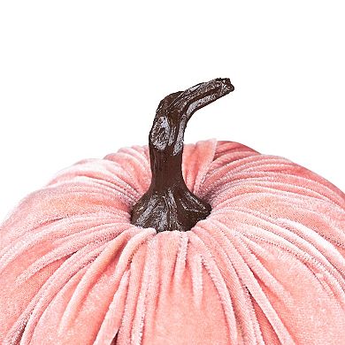 Northlight Pink Velour Pumpkin Fall Harvest Decoration