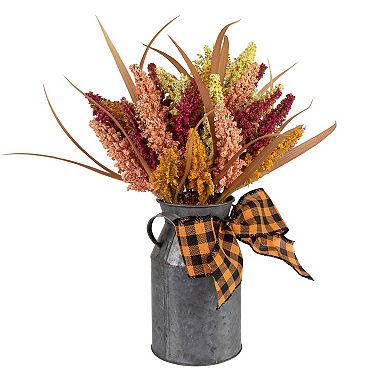 Northlight Artificial Autumn Harvest Foliage in Canister Floral Decoration