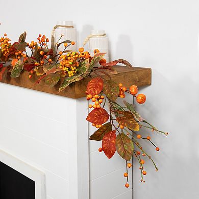 Northlight 5-ft. Fall Harvest Pumpkins & Berries Artificial Garland
