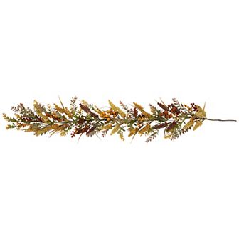 Northlight 5-ft. Fall Harvest Real Touch™️ Greenery & Berries Artificial Garland