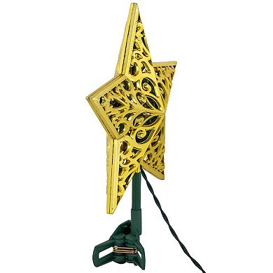 Northlight 9-in. LED Lighted Gold Finish Star Christmas Tree Topper