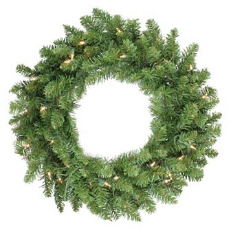 Northlight Pre-Lit Eastern Pine Artificial Christmas Wreath