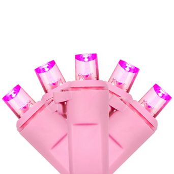 Northlight 100-Count Pink LED Wide Angle Christmas Lights