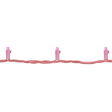 Northlight 100-Count Pink LED Wide Angle Christmas Lights
