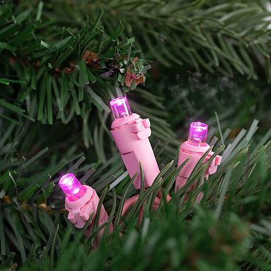 Northlight 100-Count Pink LED Wide Angle Christmas Lights